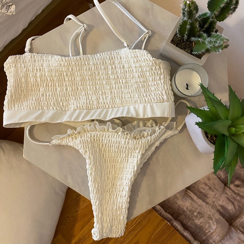 Shein white bikini